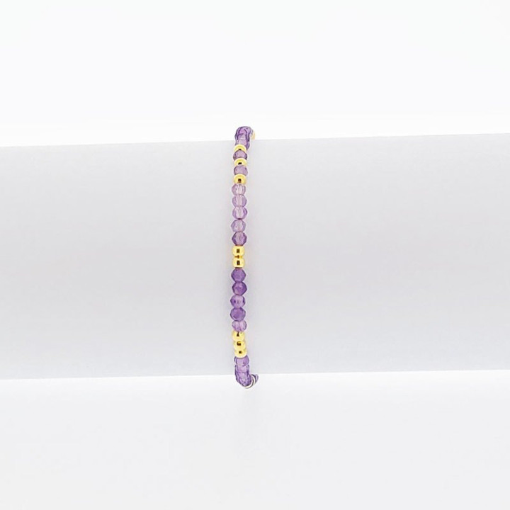 Pulsera de plata de ley con amatista | Regalo espiritual