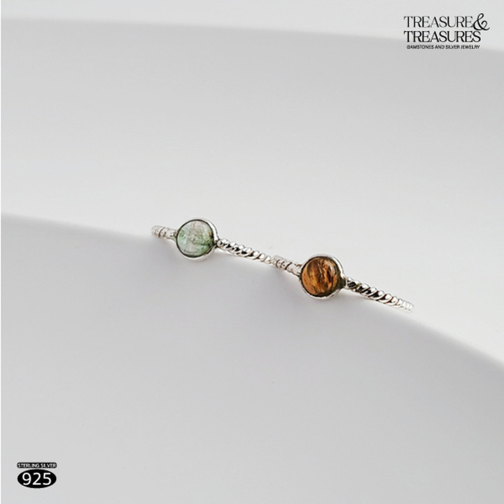 Strahlender runder Turmalinring – Elegantes Schmuckdesign
