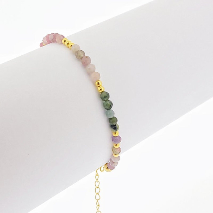 Sterling Silver Tourmaline Bracelet: Fortune and Prosperity