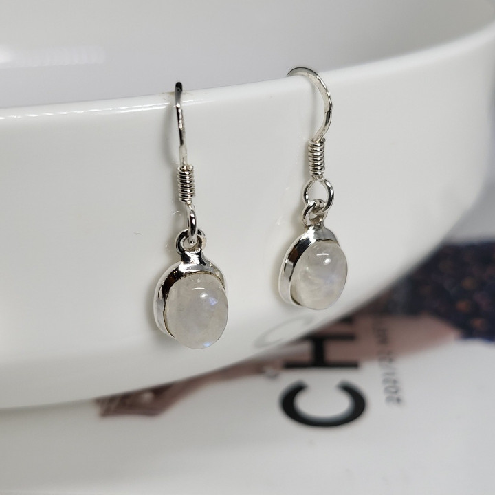 Sparkling Sterling Silver Gemstone Earrings (Hypoallergenic)
