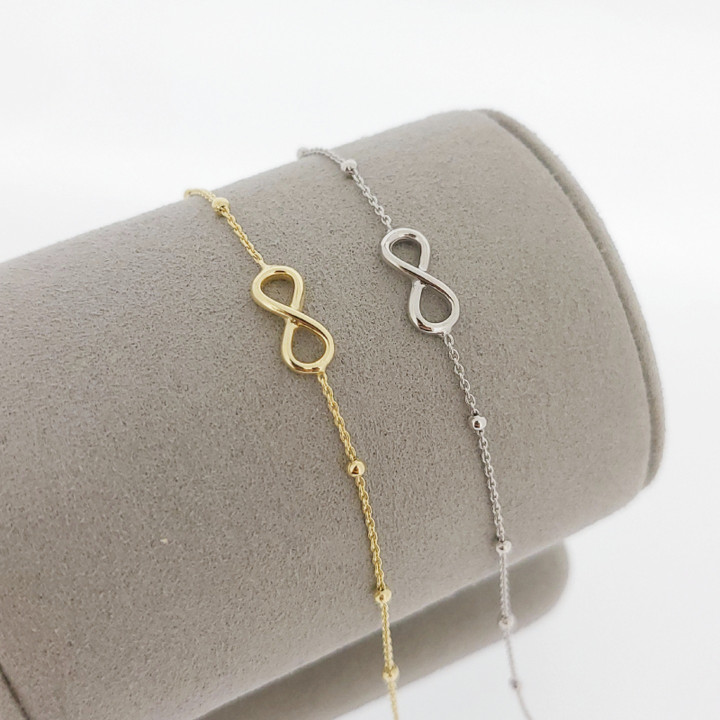 Pulsera del infinito: símbolo de amor eterno y buena fortuna.