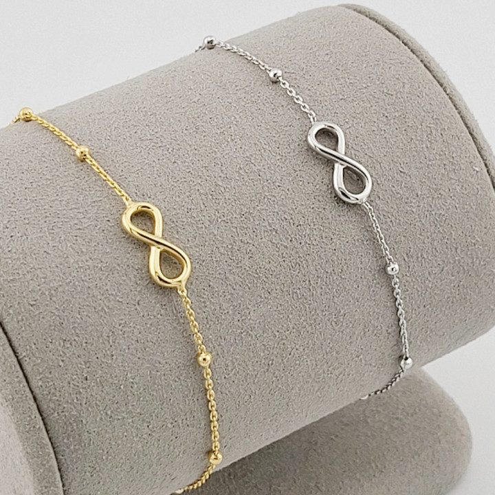 Pulsera del infinito: símbolo de amor eterno y buena fortuna.