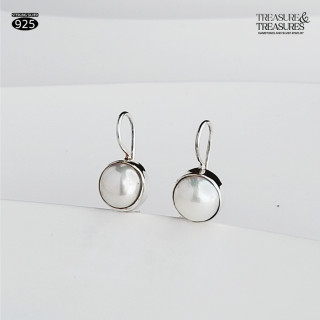 Elegant Pearl Earrings | 925 Sterling Silver