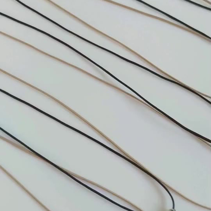 Elegant Wire Necklace with Genuine Stone Pendant