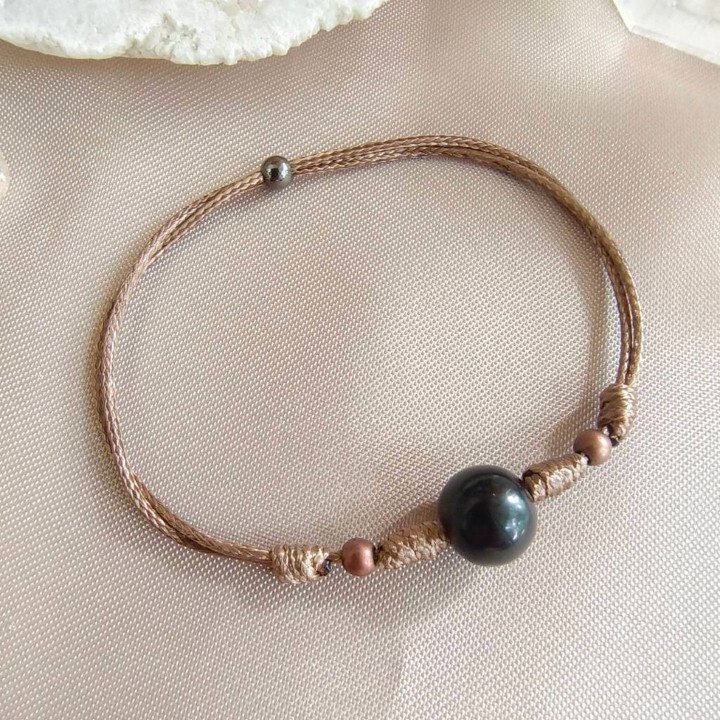 Genuine Tektite Meteorite Stone Bracelet | Unique and Powerful
