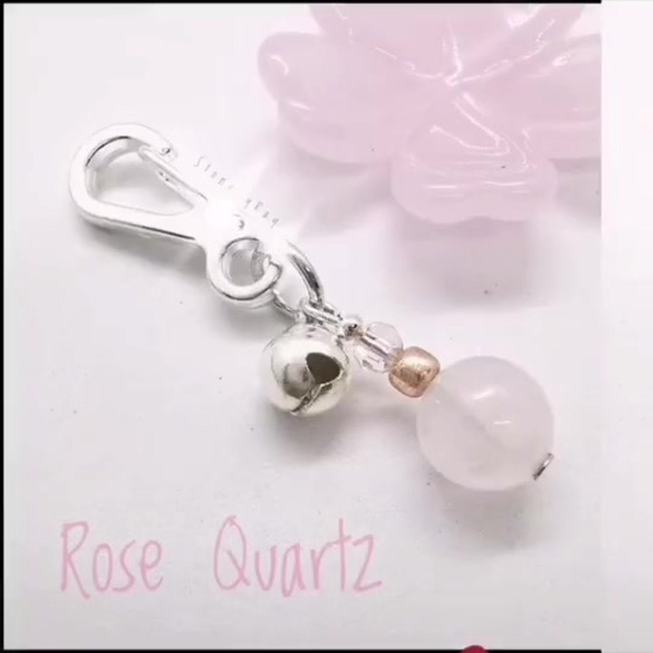 Lucky Stone Keychain - Wish Charm and Positive Vibes