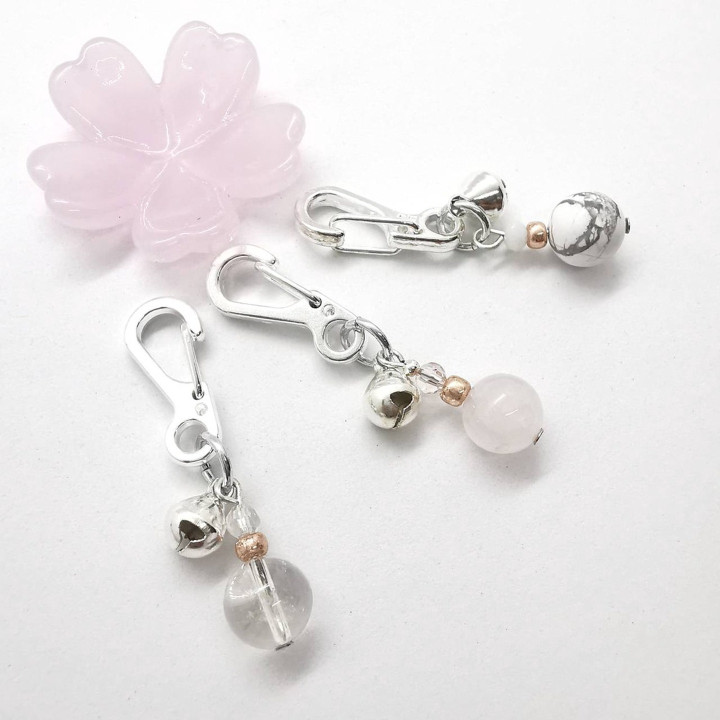 Lucky Stone Keychain - Wish Charm and Positive Vibes