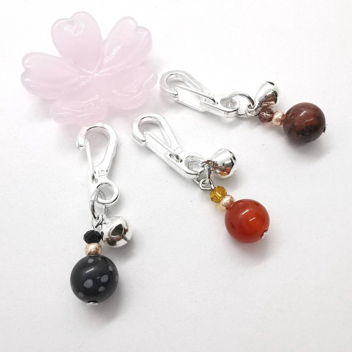 Lucky Stone Keychain - Wish Charm and Positive Vibes