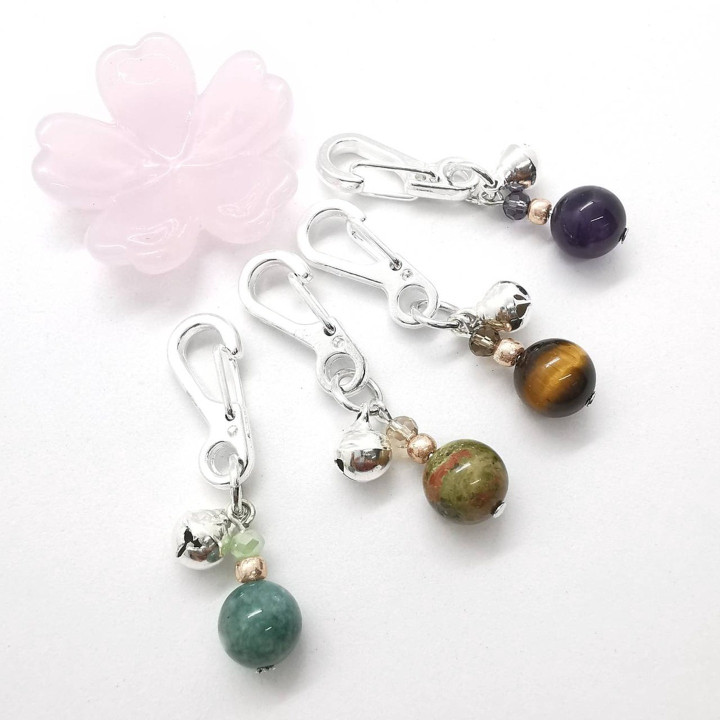 Lucky Stone Keychain - Wish Charm and Positive Vibes